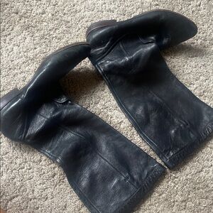 Frye Dark Leather Ankle Boots